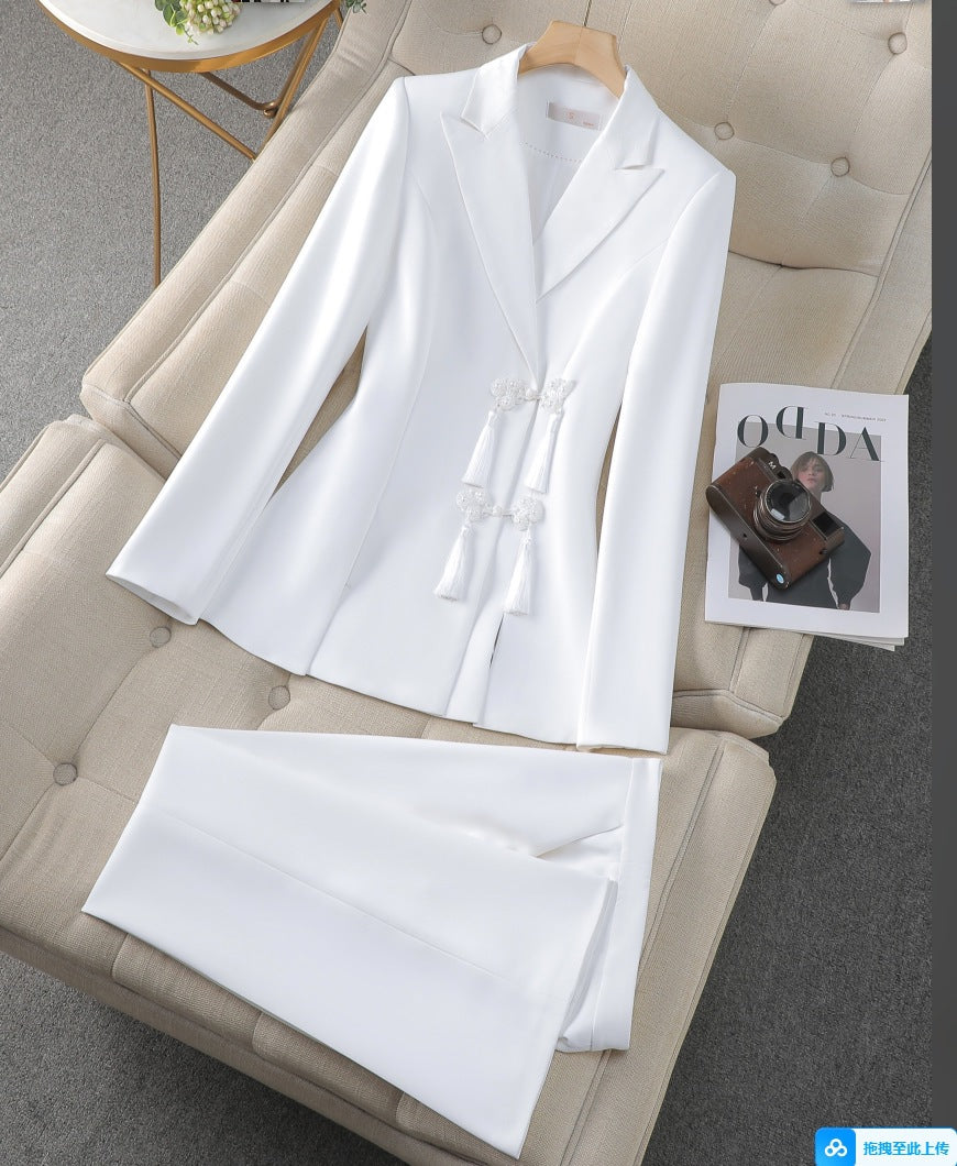 Womens 2-Piece Formal Trouser Suit Set