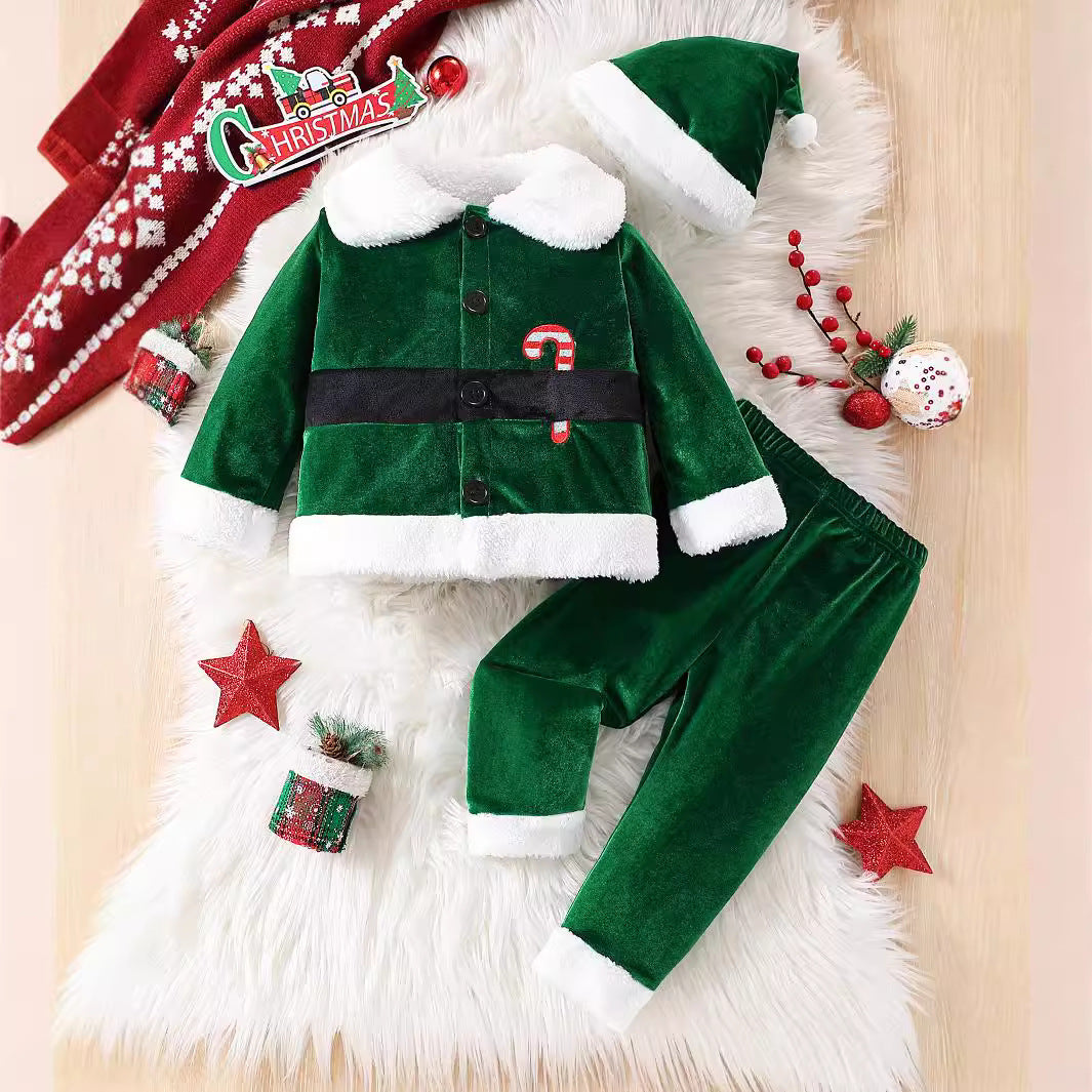 Jolly Santa Three-Piece Kids' Set