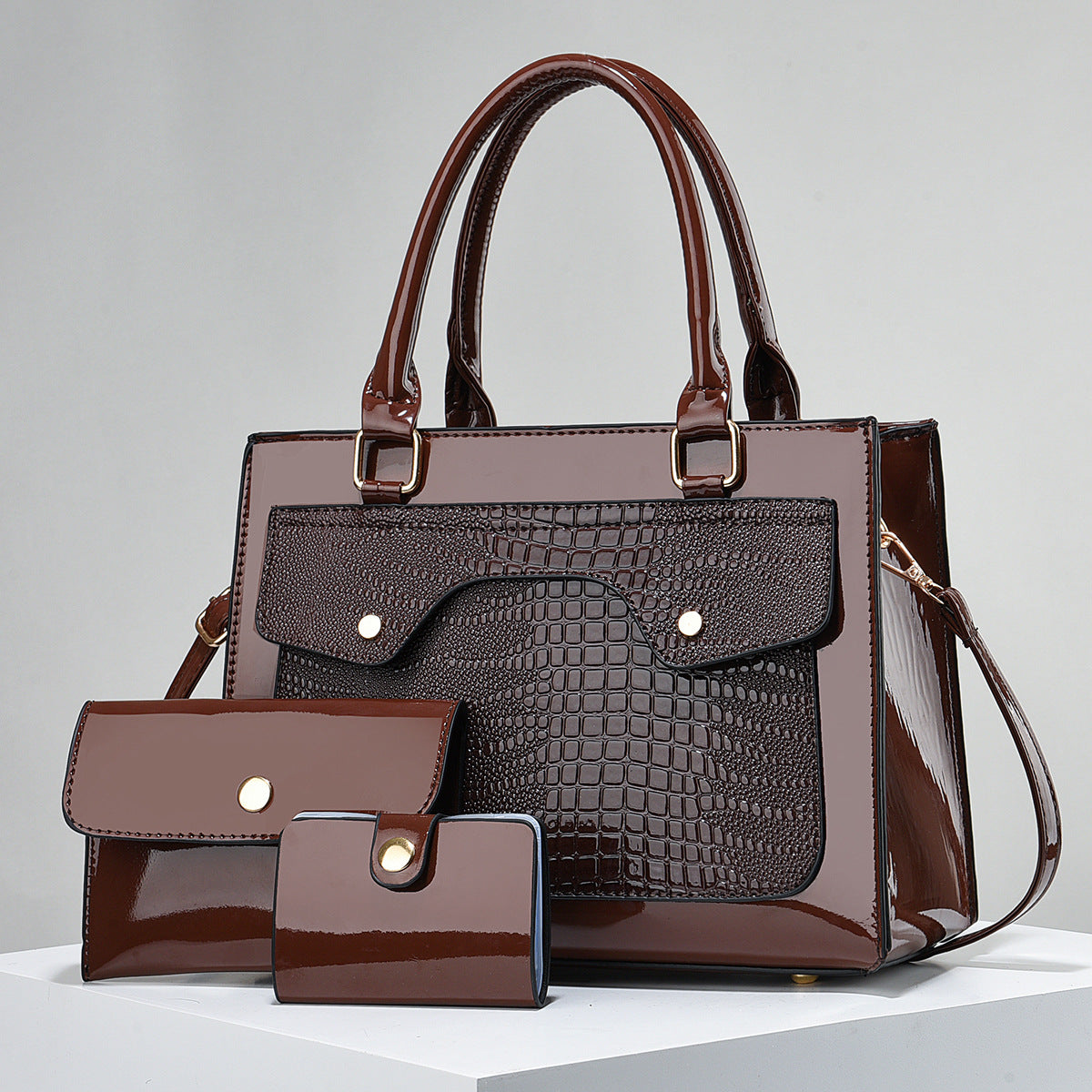 Shine 3-Piece Handbag Set