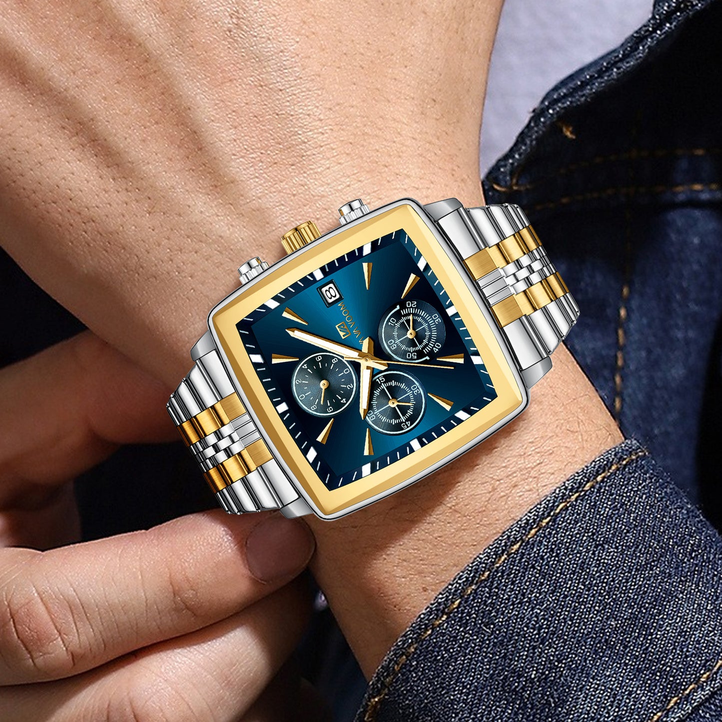 Cross-Border Multifunction Chronograph Men's Watch