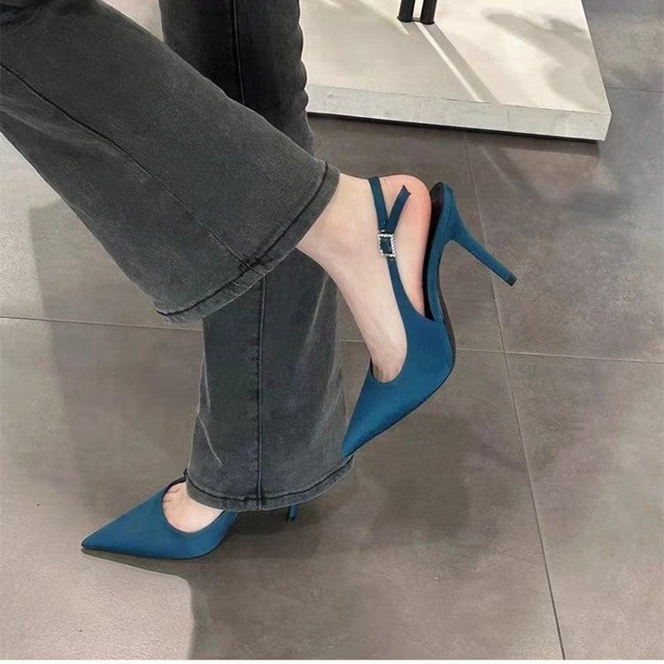 VelvetStep Stiletto Sandals