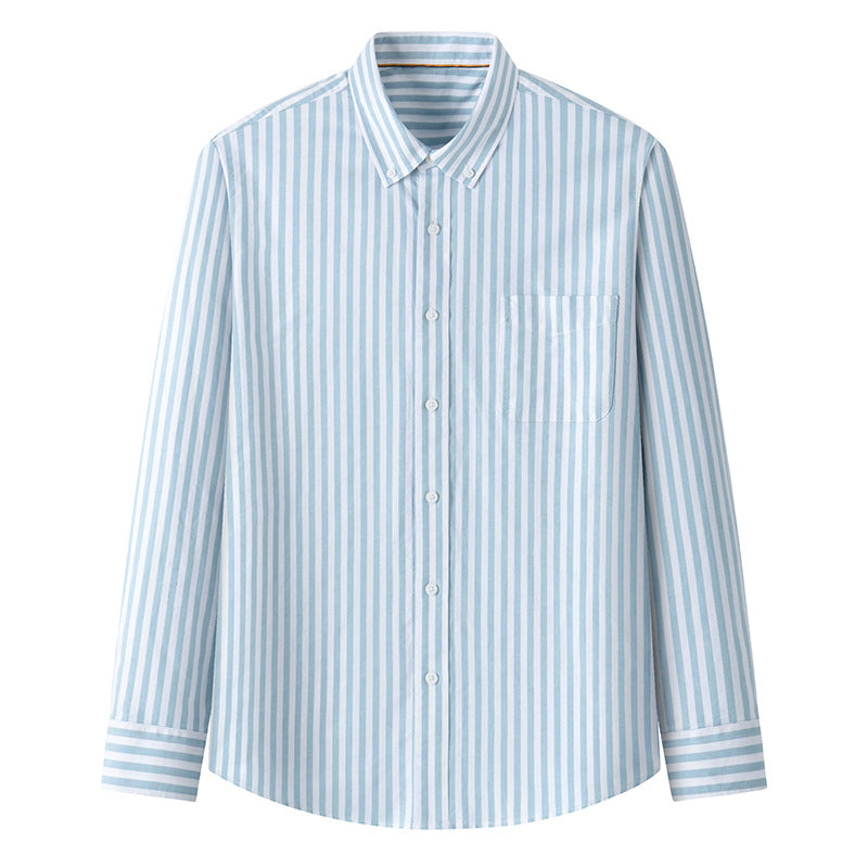 Men’s Casual Stripe Oxford Shirt (On Hand)