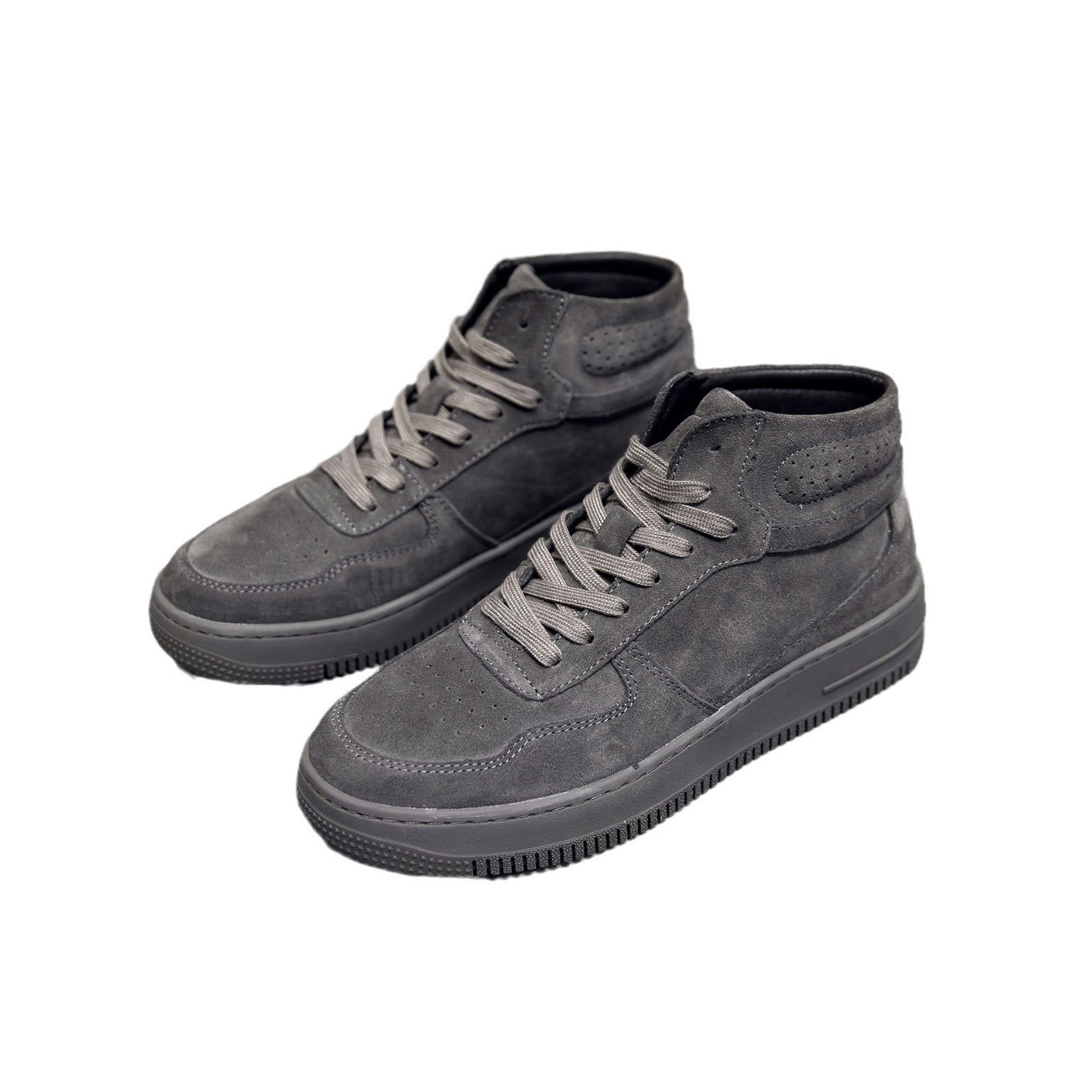 Men's High-Top Velvet Martin Boots – British Style Casual Winter Sneakers