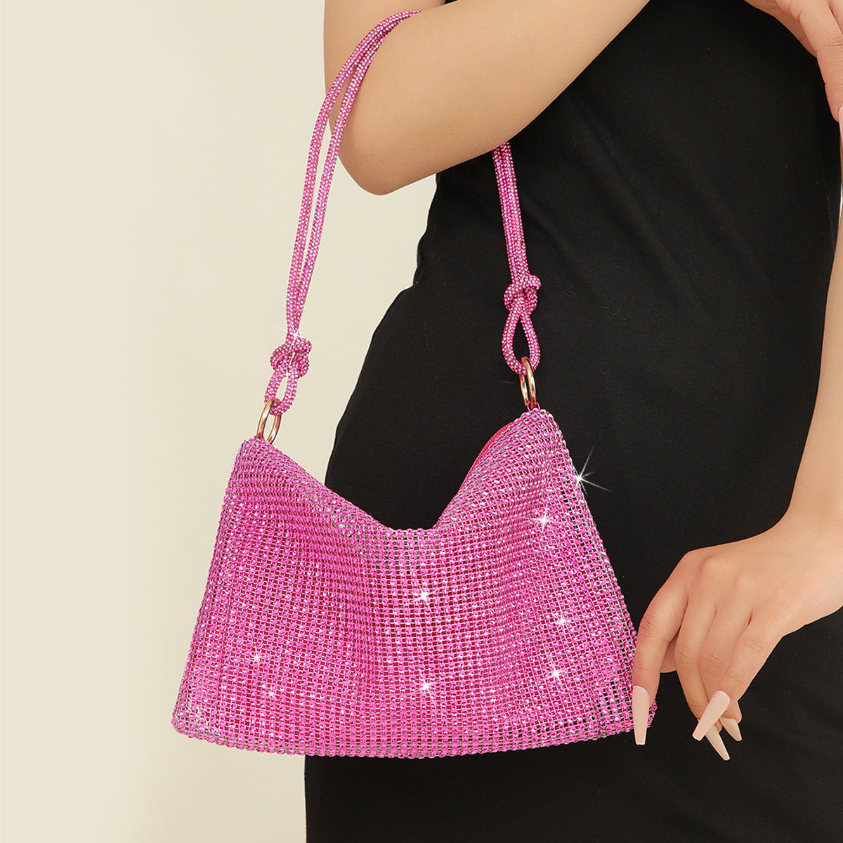 Crescent Sparkle Dinner Shoulder Bag