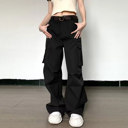 New pocket design high-waisted versatile harem Pant