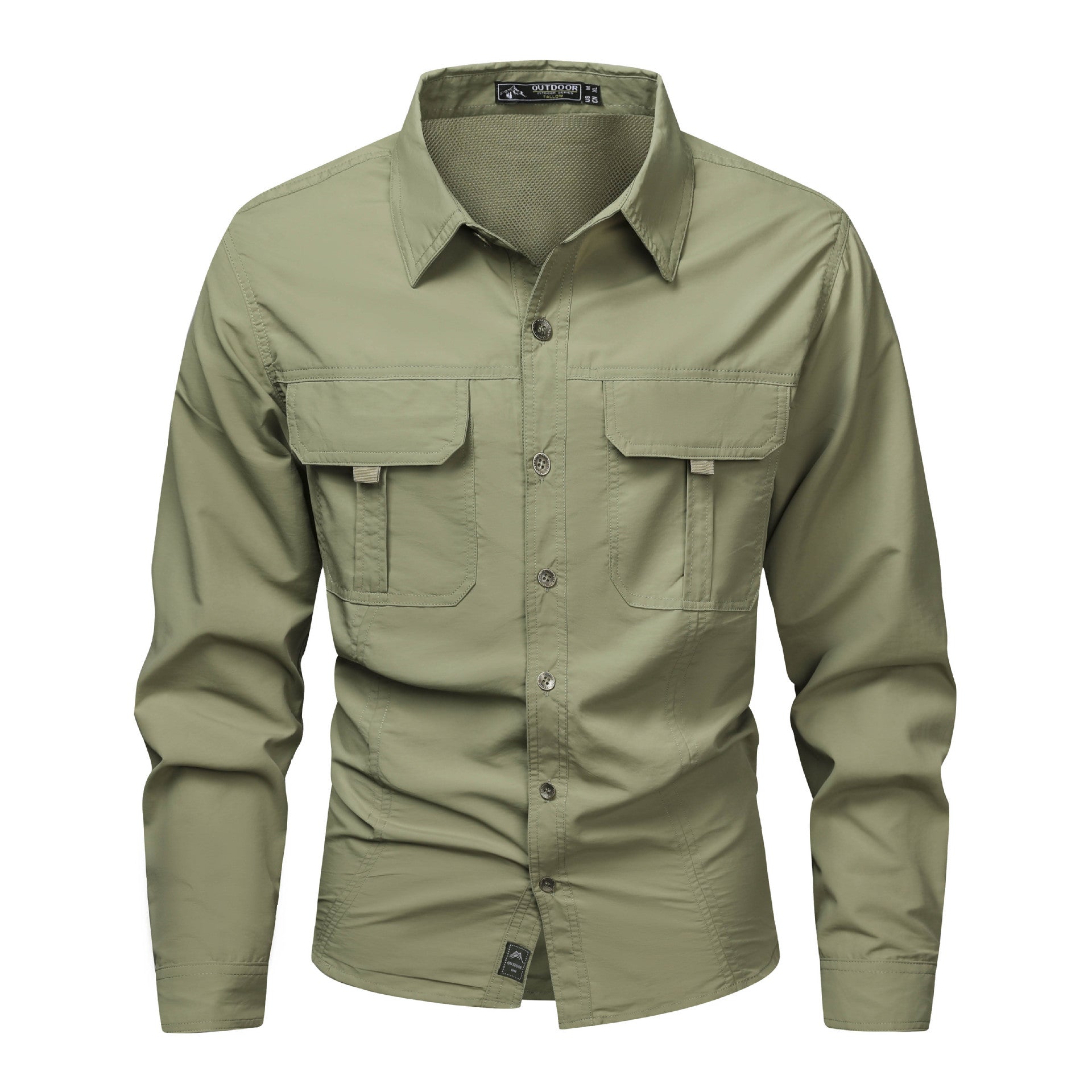 Mens Spring & Summer Quick-Dry Long-Sleeve Outdoor Shirt