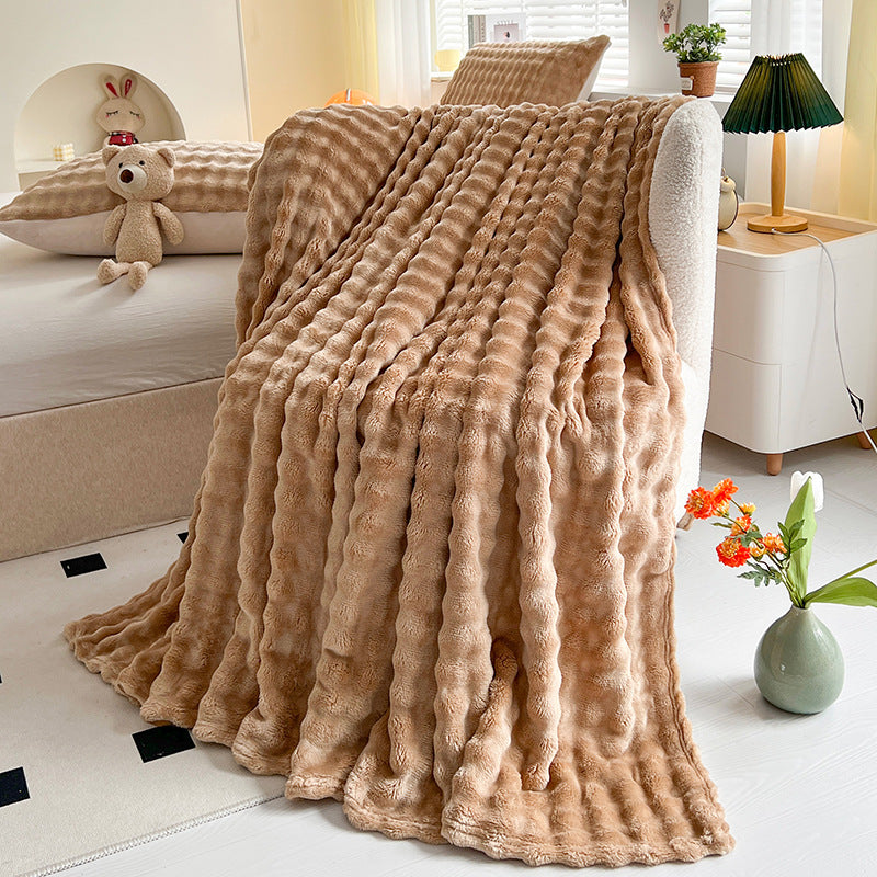 Bubble Velvet Throw Blanket