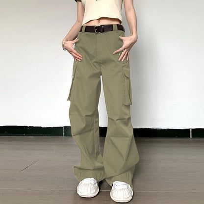 New pocket design high-waisted versatile harem Pant