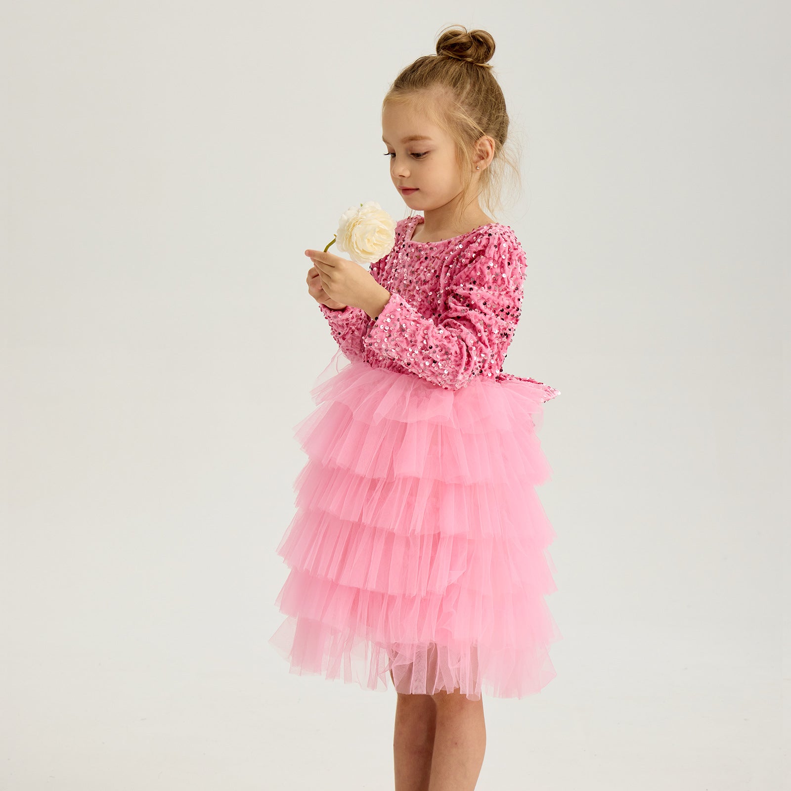 Elegant Tiered Sequin Dress