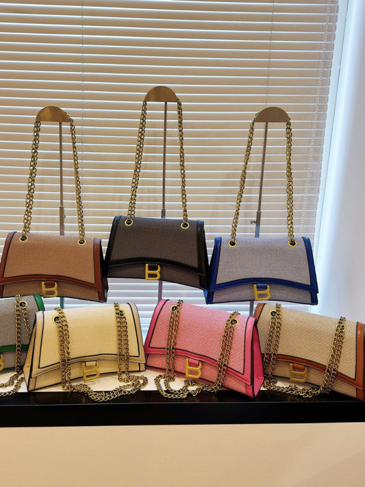 Designer Hourglass Shoulder Bag