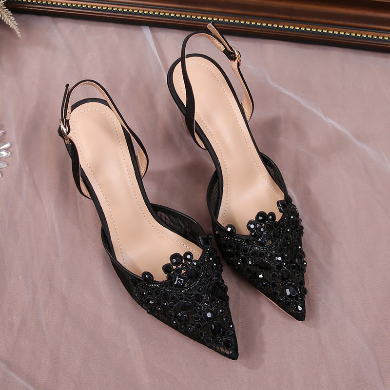 White Wedding Shoes, High Heels Pearl Women's Shoes
