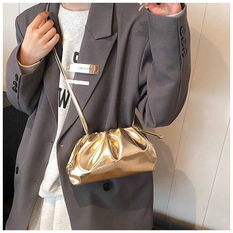 Elegant Solid Color Cloud Bag