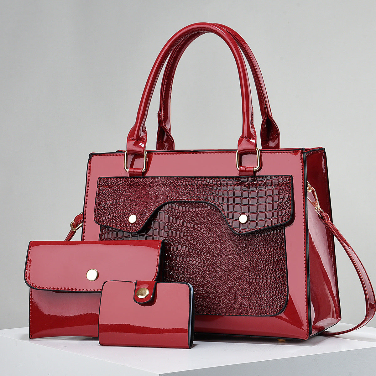 Shine 3-Piece Handbag Set