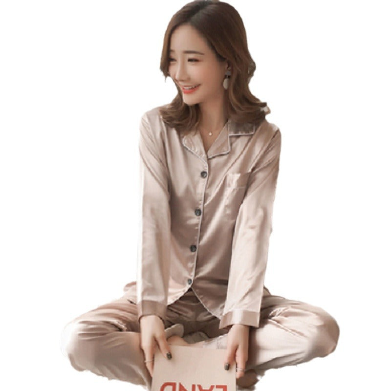 Ice silk pajamas popular loungewear