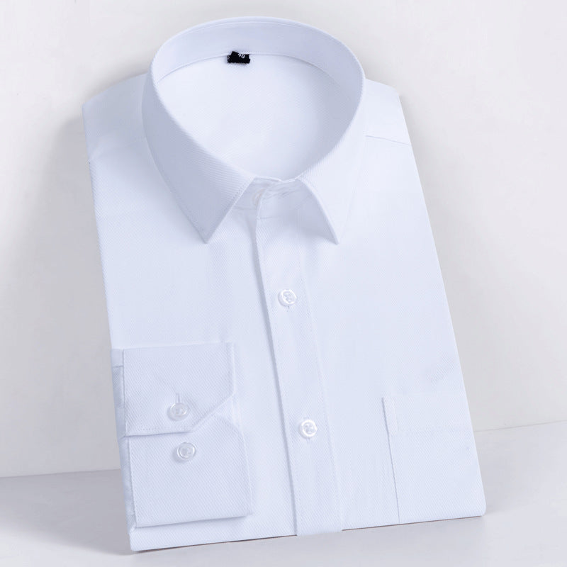 men's long sleeve cotton shirt ready-to-wear, iron-free, business casual, formal wear, executive work uniform, shirt, men
