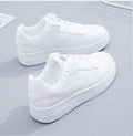 Macaron High-Top Sneakers: Small White Shoes for Women