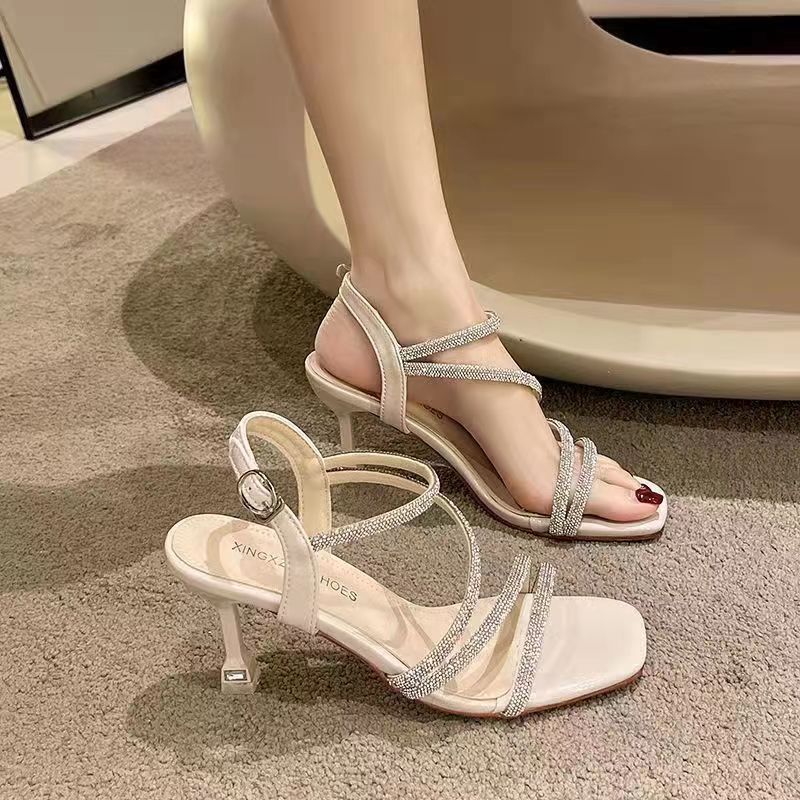 High Heeled Stiletto Fairy Style Straight Buckle Heels