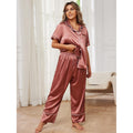 Plus-size pajamas women's summer ice silk