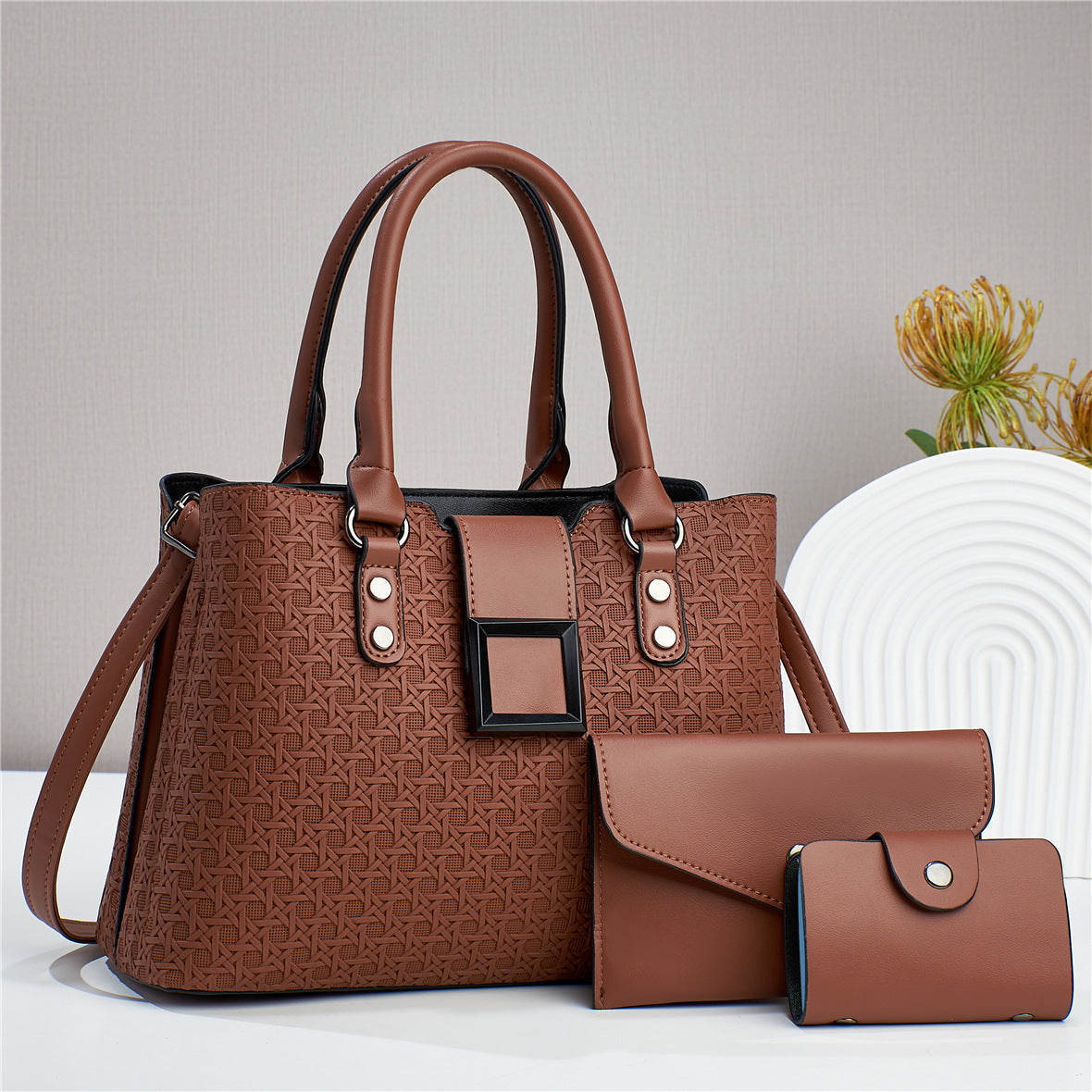 Elegant 3-Piece Handbag Set