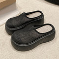 Flatcake Thick-Sole Mary Jane Flip-Flop Mules