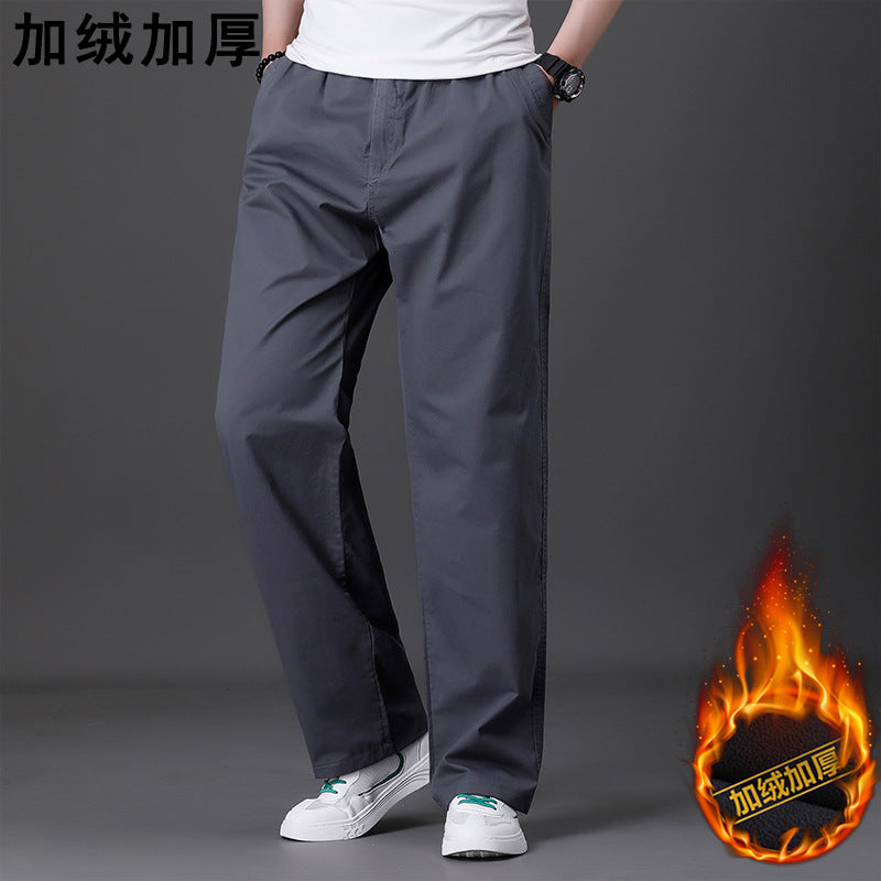 Men's Summer Thin Cotton Cargo Pants – Loose Fit Multi-Pocket Straight Casua