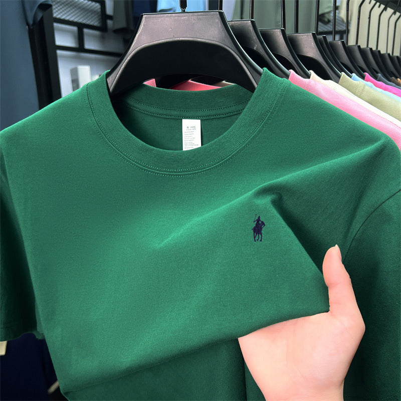 Men’s Ruff Pony Logo Embroidered Crew-Neck Tee