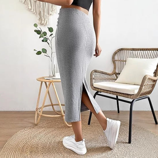 Essential Ribbed Maternity Pencil Skirt