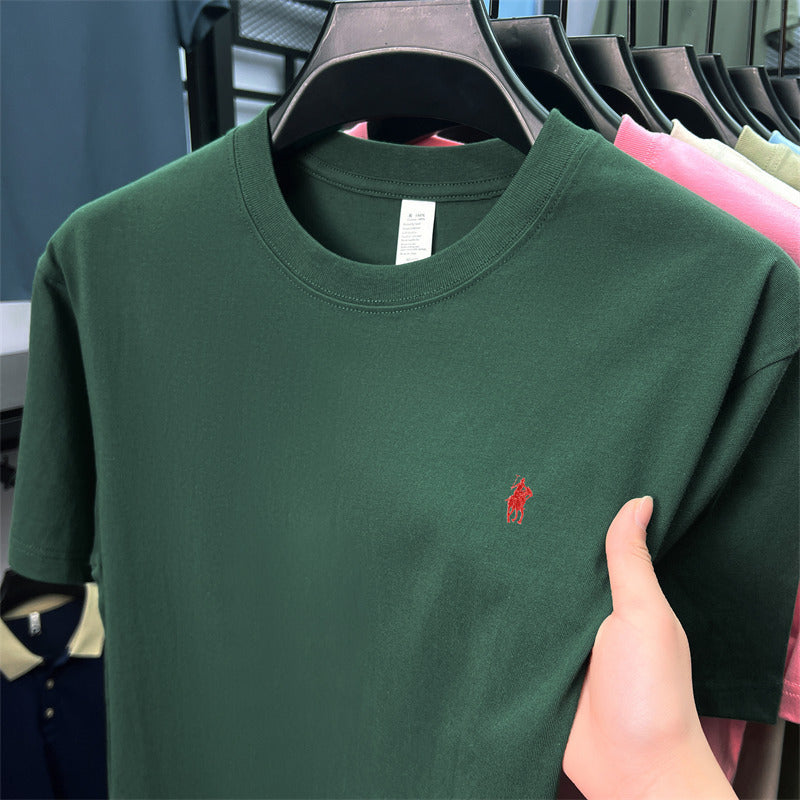 Men’s Ruff Pony Logo Embroidered Crew-Neck Tee