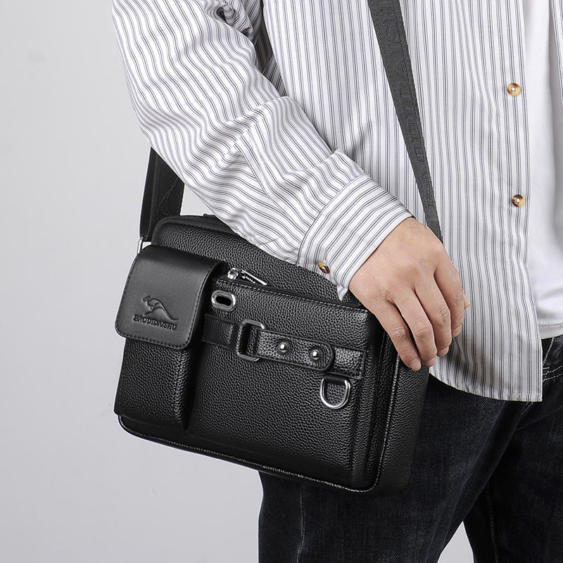 BabySitty Kangaroo Men's Vintage Leather Bag