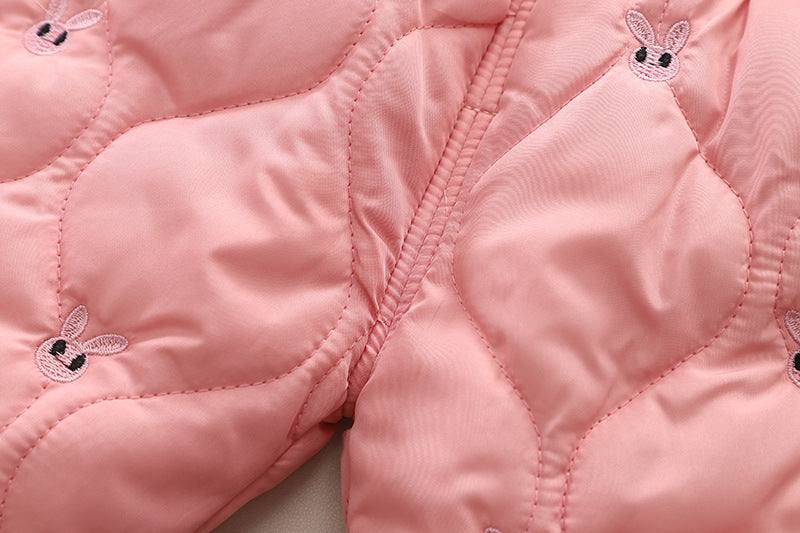 Embroidered Rabbit Coat Set