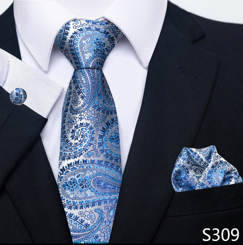 paisley men's tie square scarf cuff