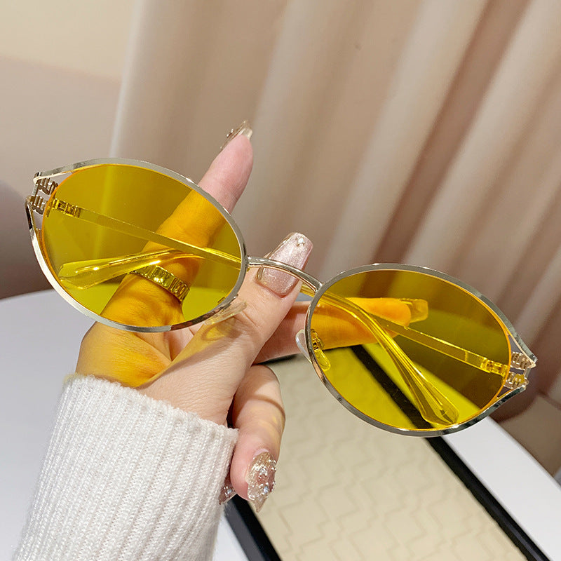 Oval Metal Sunglasses