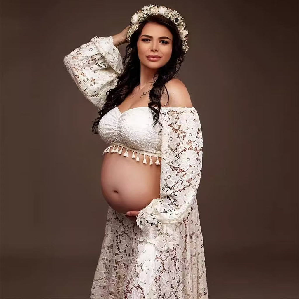 Lace Maternity Photography Skirt