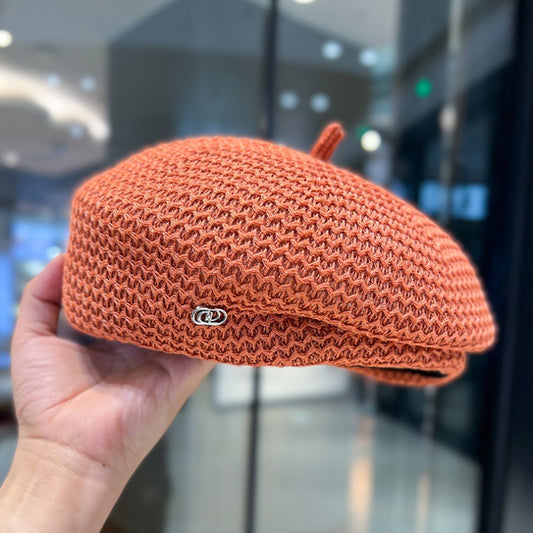 Japanese Designer Pleated Beret Hat for Women