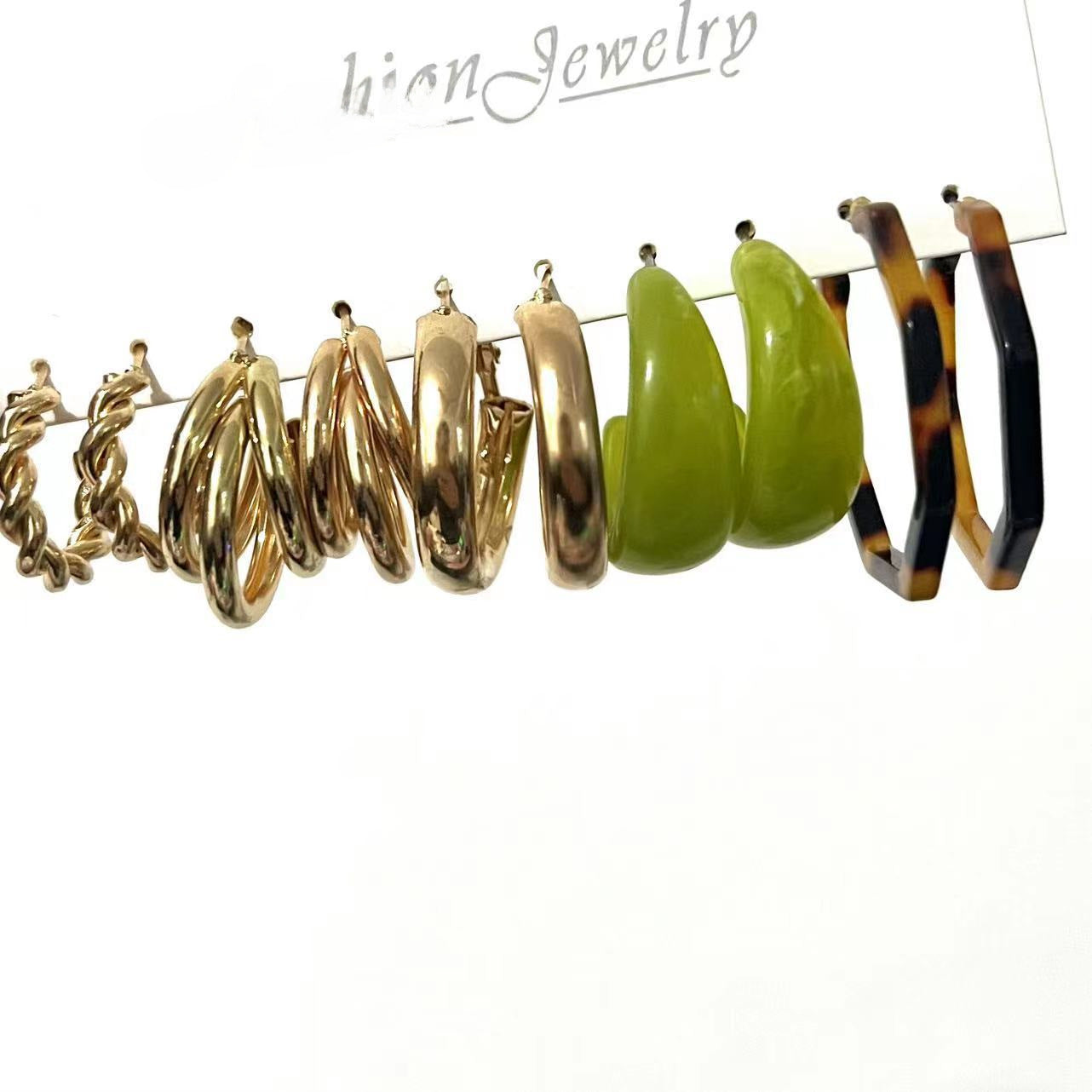 Shiny Gold Earrings for Women Girls