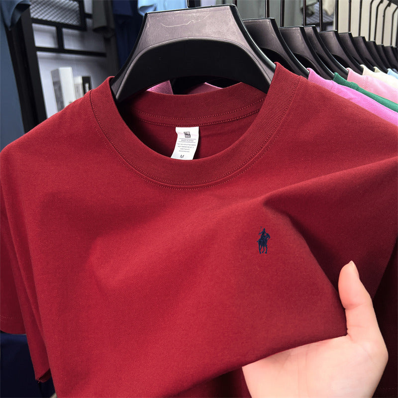 Men’s Ruff Pony Logo Embroidered Crew-Neck Tee