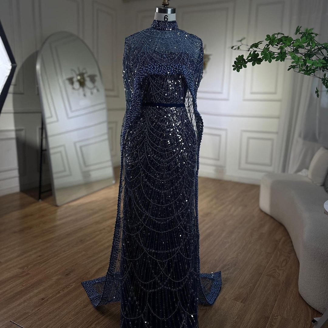 Elegant Dubai Pearl Light Luxury Gown