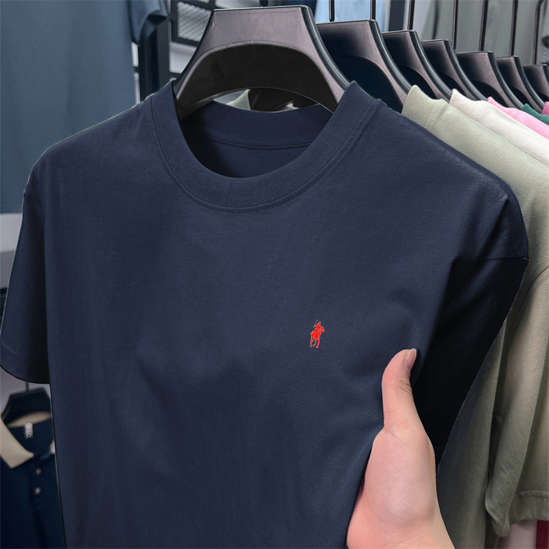 Men’s Ruff Pony Logo Embroidered Crew-Neck Tee