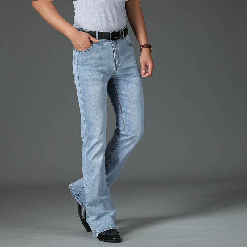 Men’s High-Waisted Stretch Flared Jeans (On Hand)