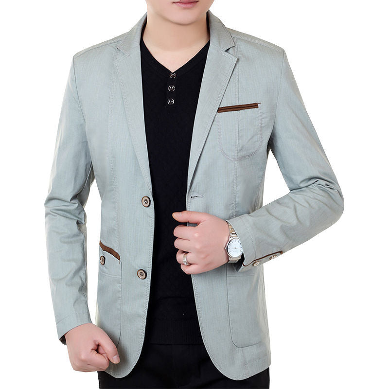 Mens Business Casual Slim-Fit Blazer