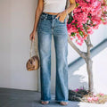 Autumn hipster straight-leg pants
