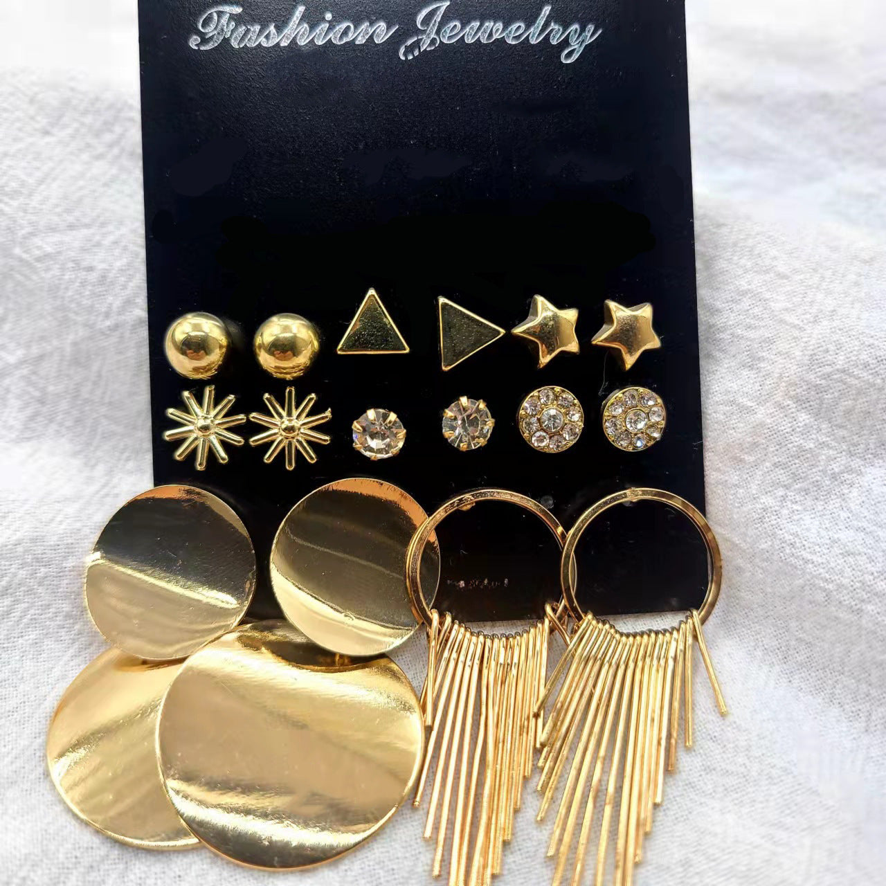 Shiny Gold Earrings for Women Girls