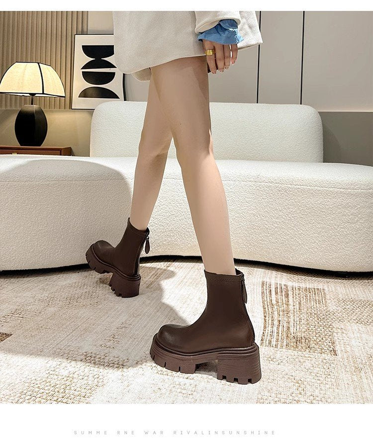Velvet-Lined Knight Boots