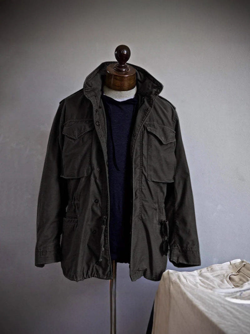 Men's Vintage Multi-Pocket Cargo Jacket