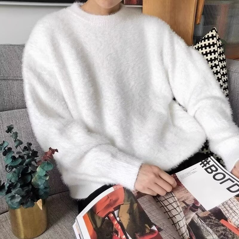 Men's Soft Knit Fleece Sweater