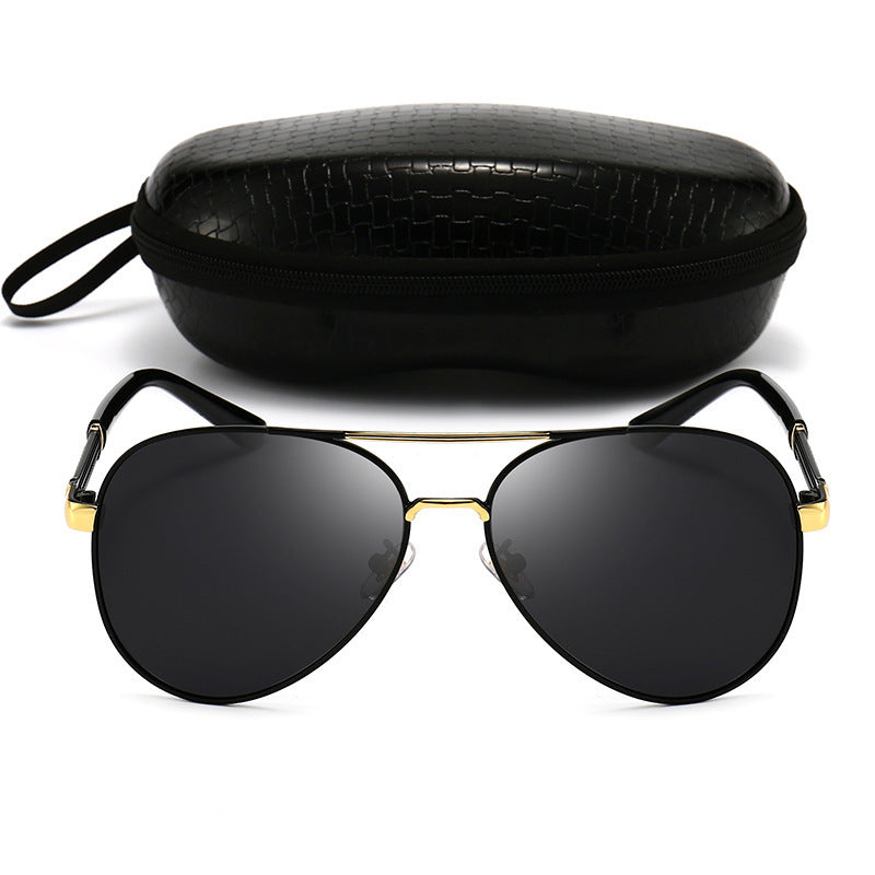 New Polarized Sunglasses Men's Metal Sunglasses Toad Glasses Driving Mirror