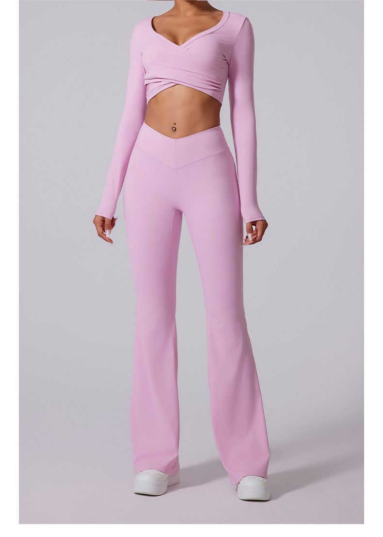 V-Waist Sculpting Flare Pants