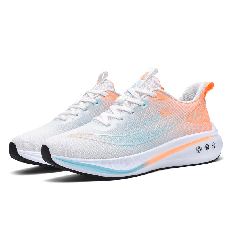 Men's Breathable Mesh Running Sneakers – Soft Sole Korean Style Sports Shoes