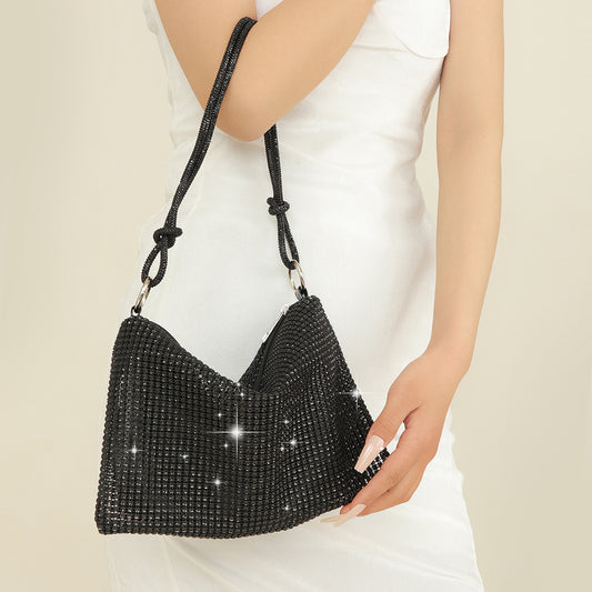 Crescent Sparkle Dinner Shoulder Bag