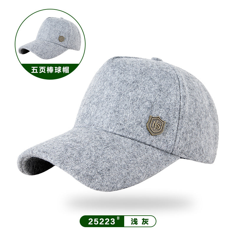 Autumn & Winter Wool Tweed Velvet Peaked Hats